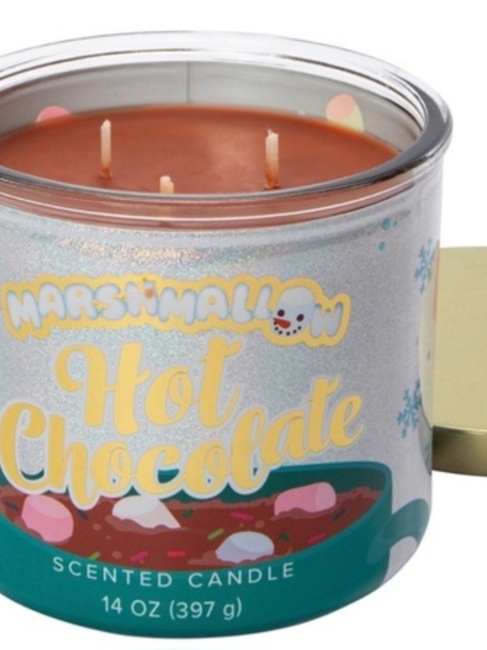 Hot Chocolate Scented Candle Three Wick Large